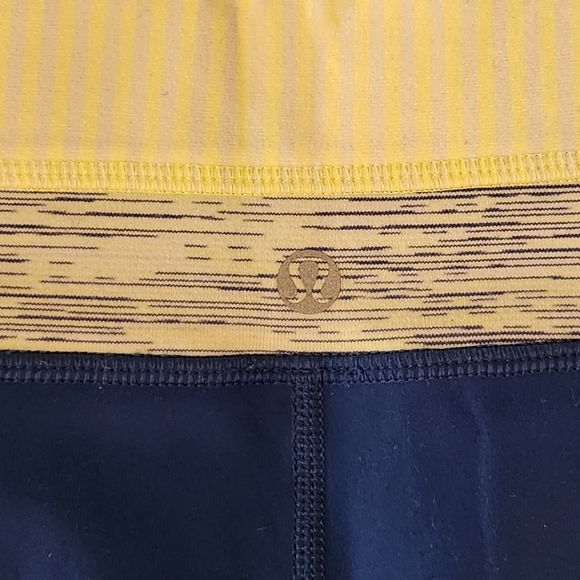 Lululemon Flare Leggings - Blue, Yellow, White - Picture 6 of 8